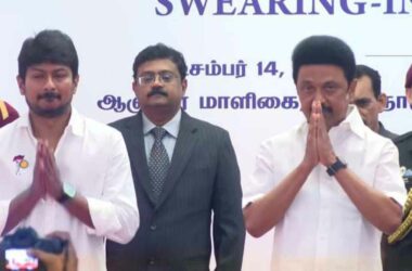 Tamil Nadu CM Stalin's son Udhayanidhi sworn in as cabinet minister