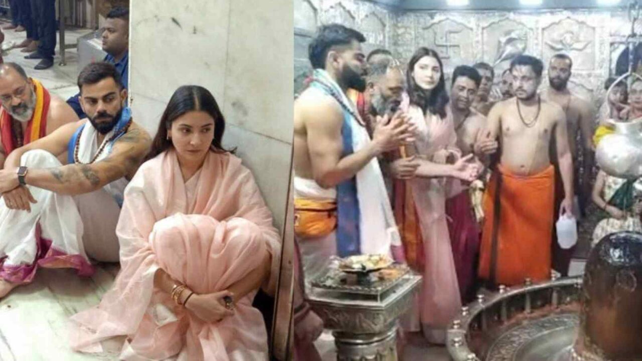 Virat Kohli, Anushka Sharma offer prayers at Mahakaleshwar temple in MP