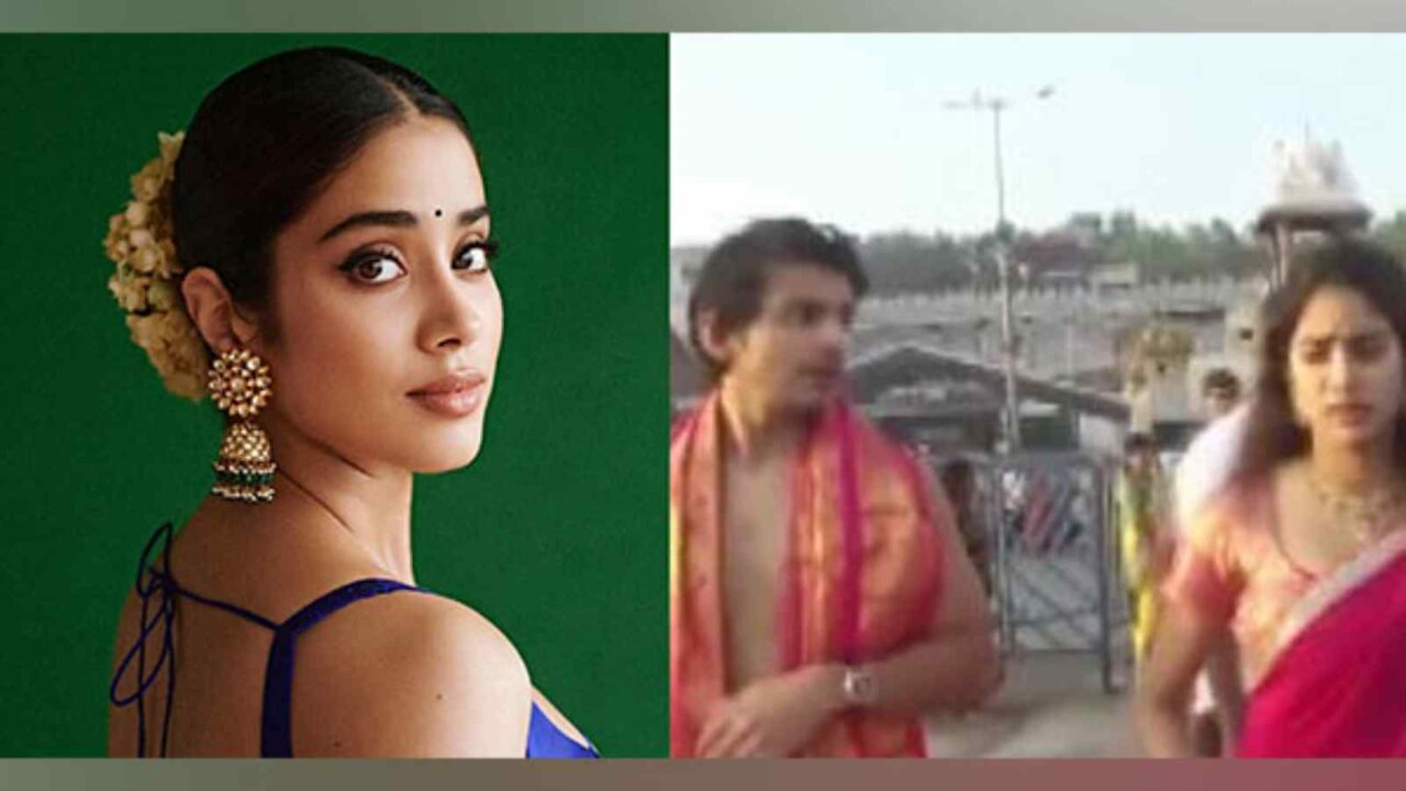 Janhvi Kapoor visits Tirupati Balaji Temple with rumoured boyfriend Shikhar Pahariya