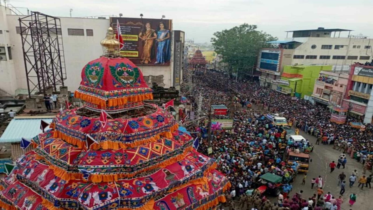 Tamil Nadu: Colourful procession marks 11th day of Chithirai chariot festival