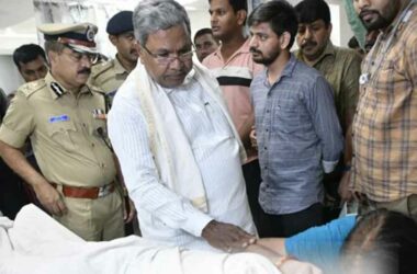 Karnataka CM Siddaramaiah meets family of woman who drowned in waterlogged underpass in Bengaluru