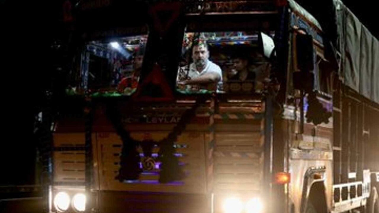 Rahul Gandhi takes truck ride from Delhi to Chandigarh, listens to 'Mann Ki Baat' of drivers