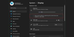 How to Enable or Disable Content Adaptive Brightness Control in Windows 11