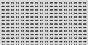 Brain Test Challenge: Spot the Number 83 Among 88 in 15 Seconds!