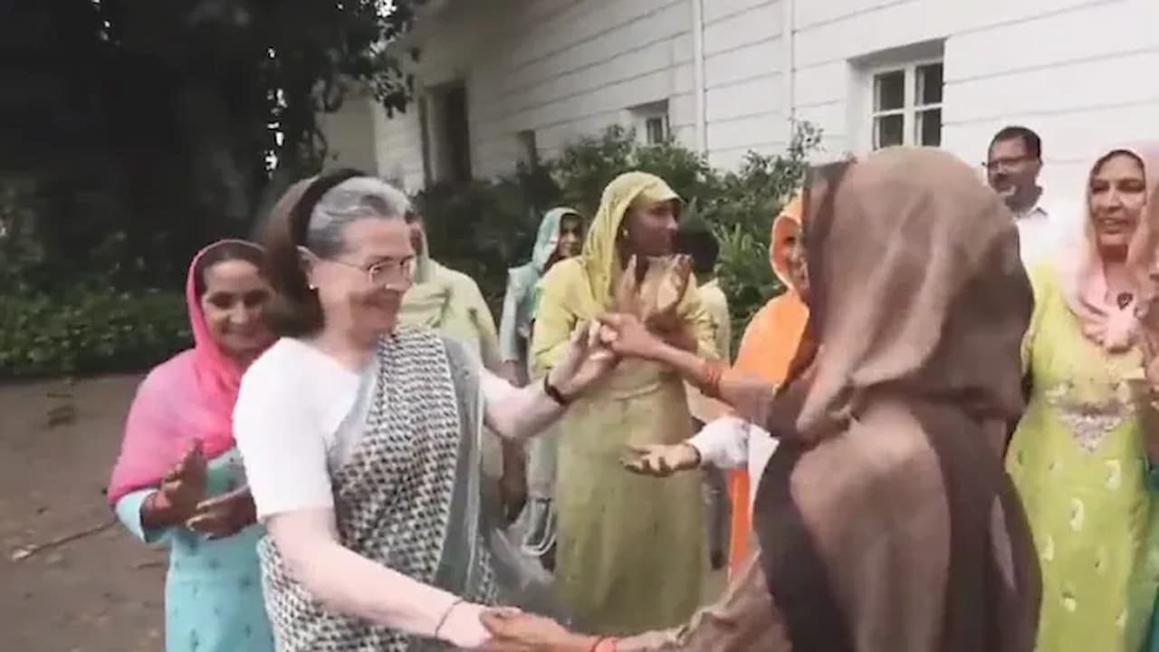 You find a girl for him: Sonia to Haryana women farmers as they ask her to get Rahul married