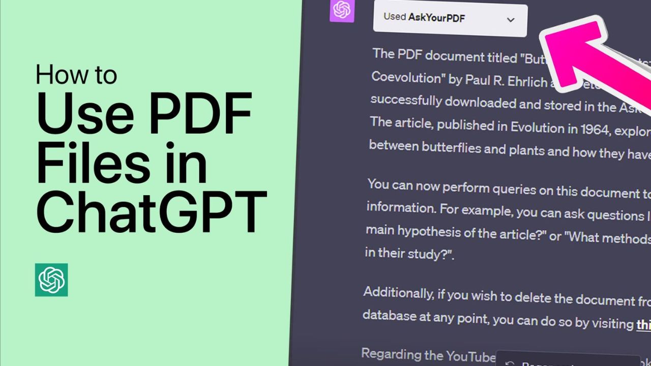 Interacting with PDFs using ChatGPT and AskYourPdf