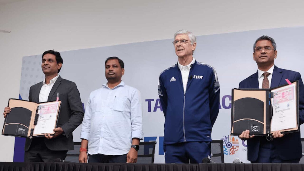 "We want to work together and improve Indian football," says Arsene Wenger
