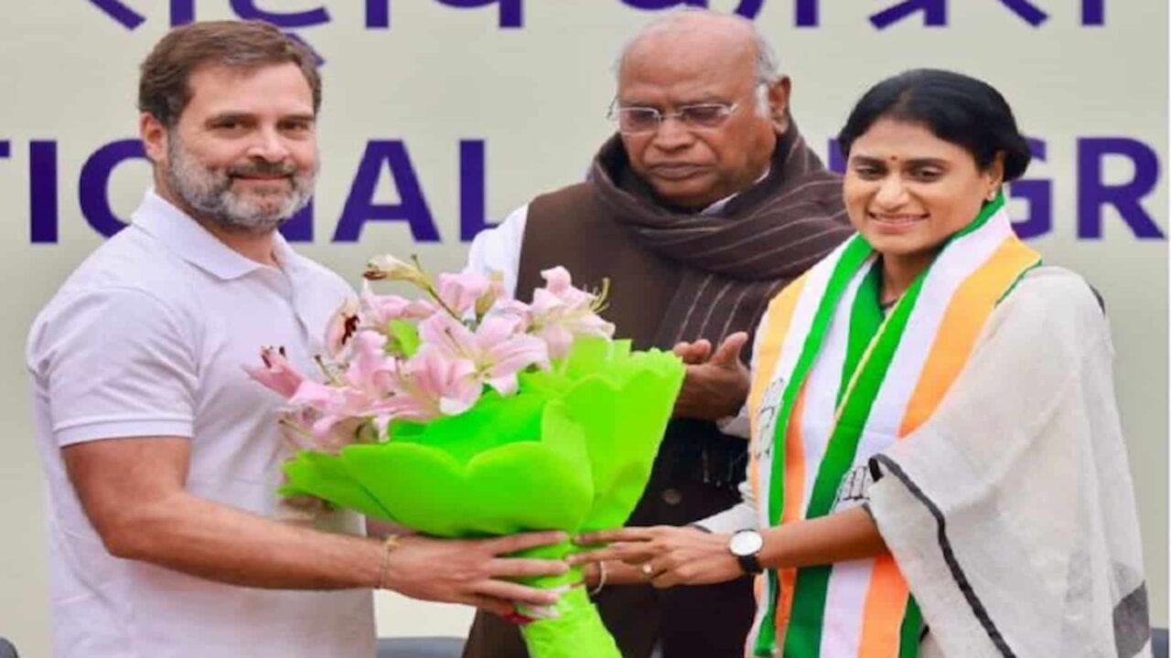 Andhra CM's sister YS Sharmila joins Congress