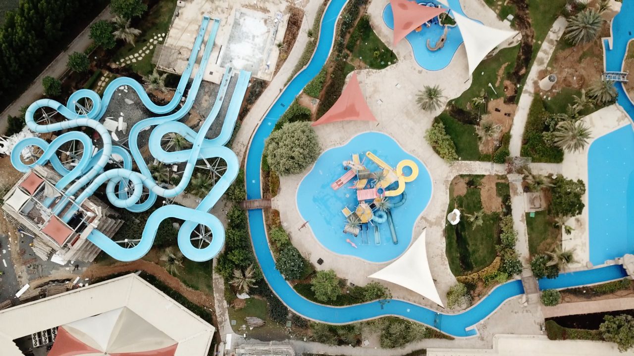 Abandoned Water Park, Dubai Picture taken by Drone