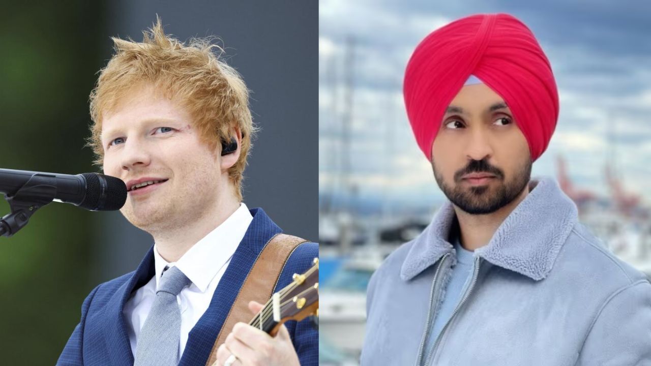 Ed Sheeran Performs Punjabi Song with Diljit Dosanjh at Mumbai Concert