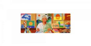 Google Doodles Honors Etel Adnan, Celebrated American Poet and Artist
