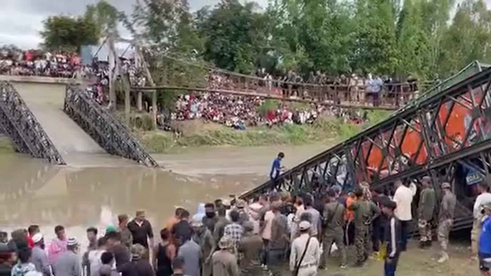 Bailey Bridge Collapse in Imphal