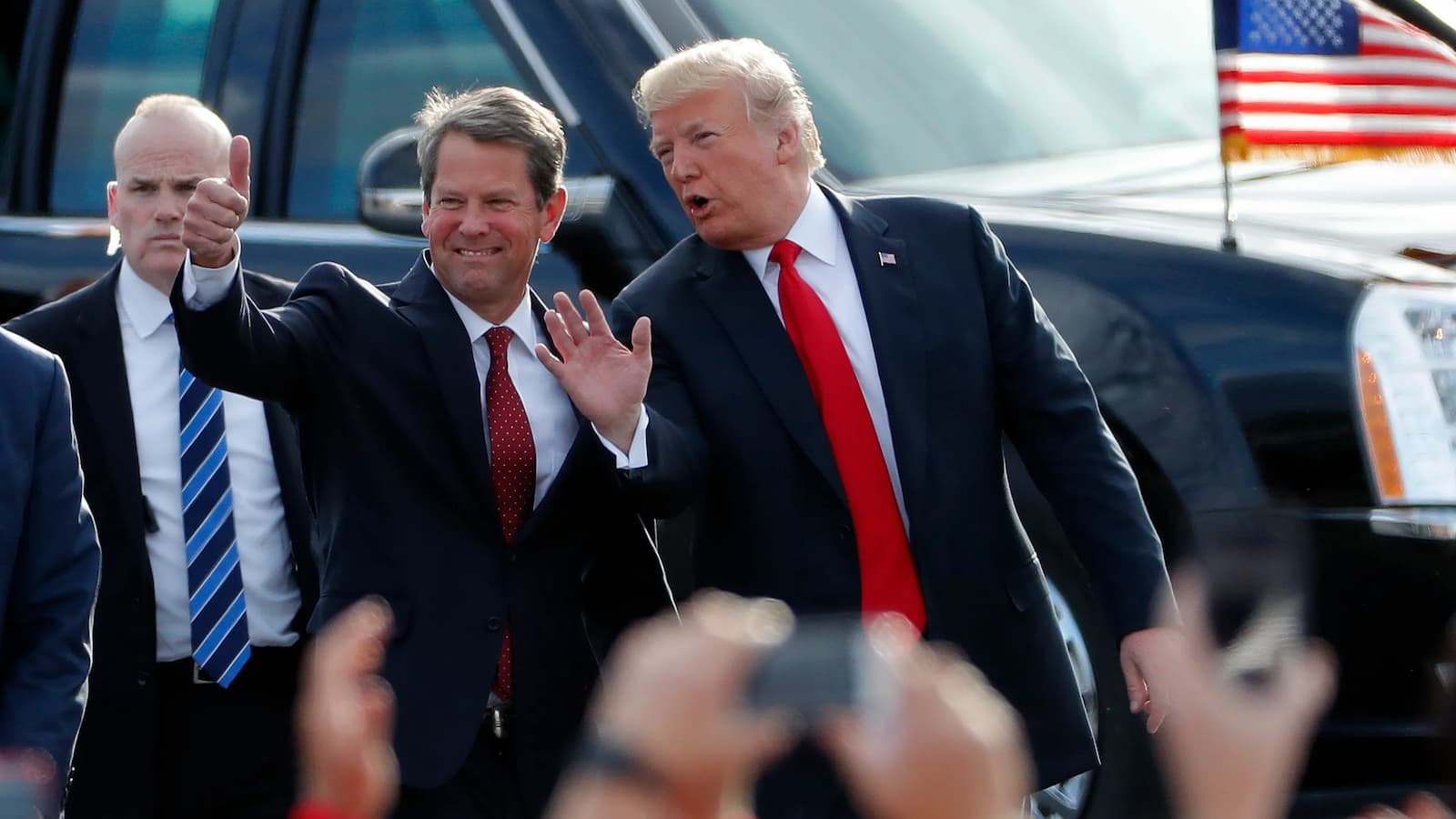 Donald Trump and Brian Kemp, Donald Trump inauguration