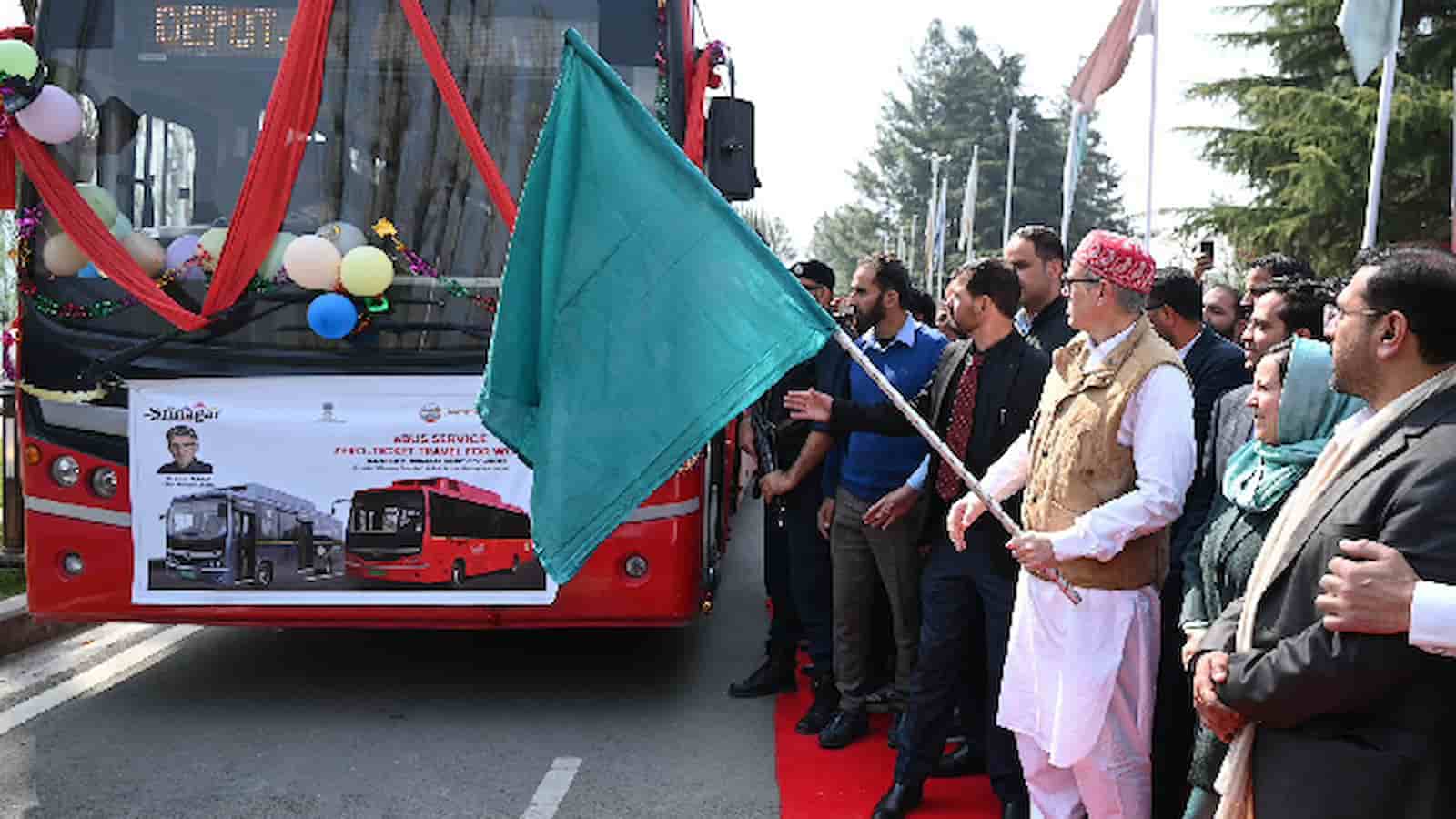 Omar Abdullah Launches Free Bus Service for Women in Jammu and Kashmir