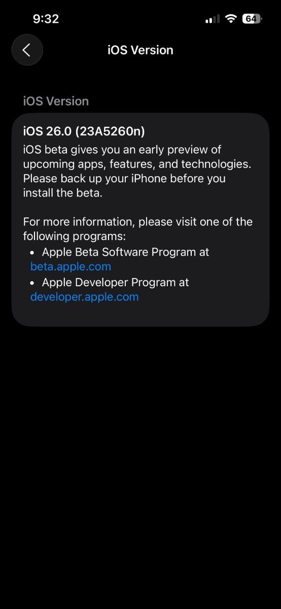 iOS-26-Developer-Beta-1-build