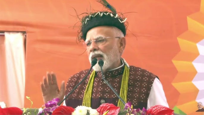 PM Modi unveils infra projects worth over Rs 5 100 crore in Arunachal Pradesh