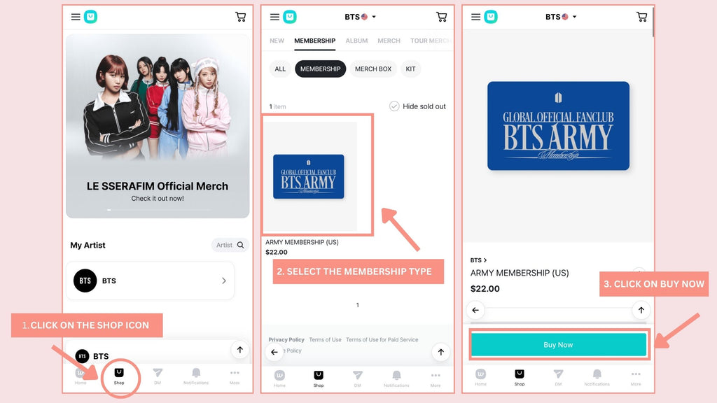 Weverse ARMY Membership Guide