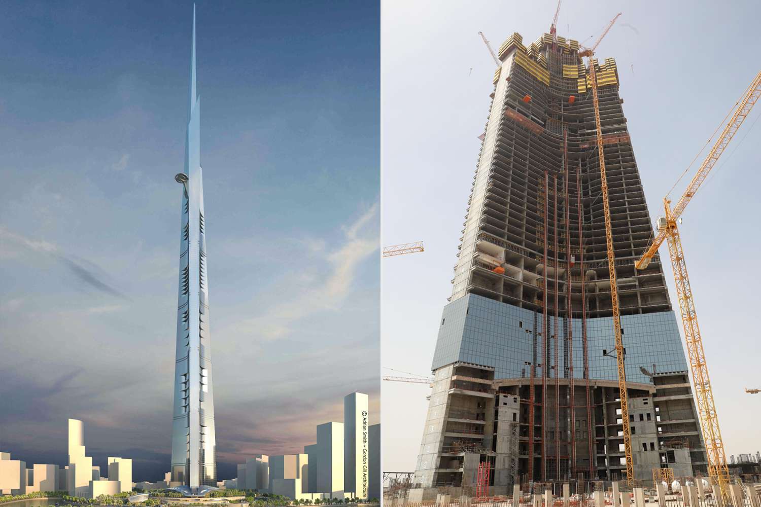 Jeddah Tower vs Burj Khalifa