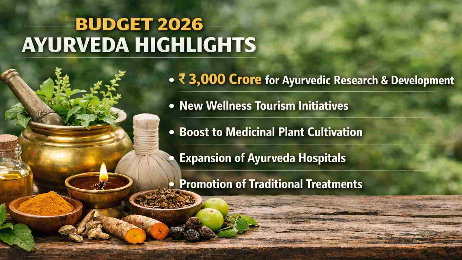 Budget 2026 Ayurveda Highlights: New Ayurveda Institutes, More Funds, Global Vision