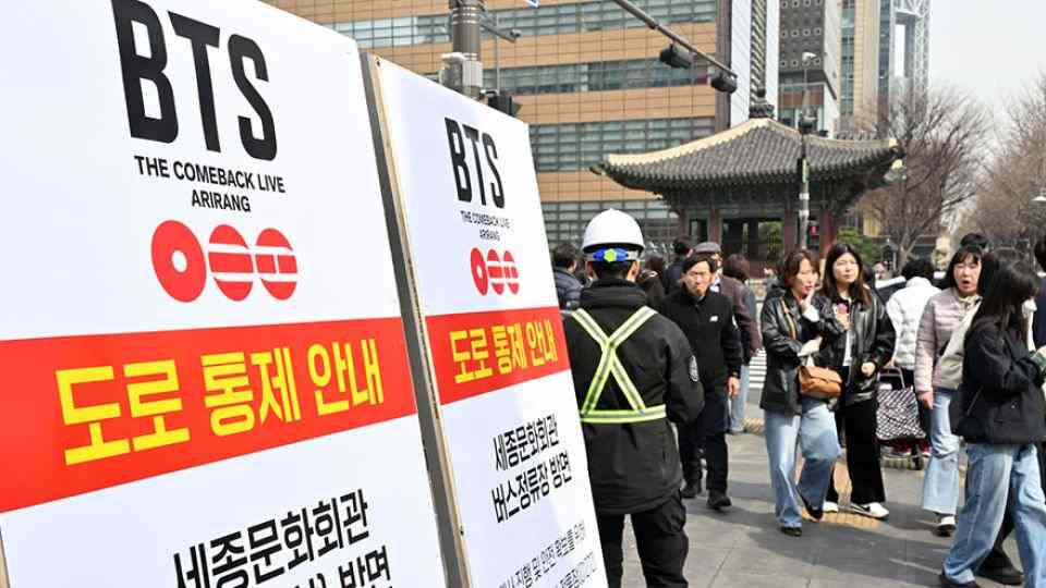 Seoul on High Alert Before BTS Comeback Concert