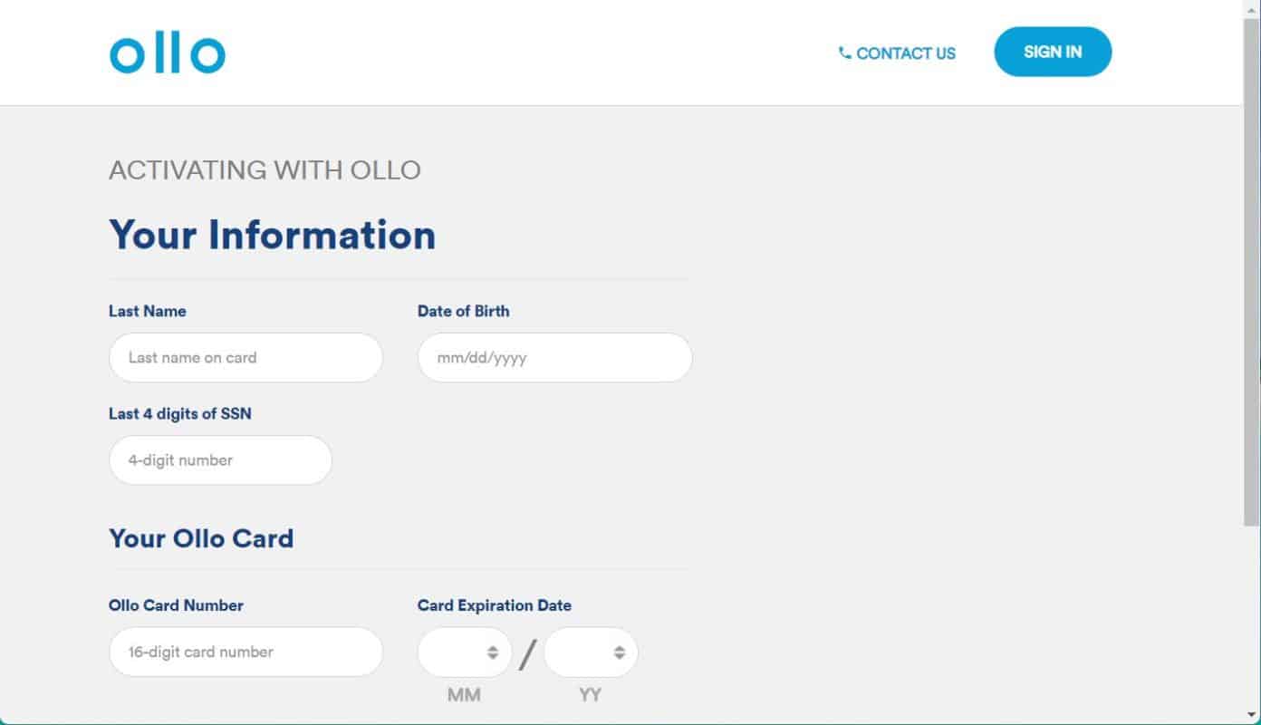 How to Activate Your Ollo Credit Card 