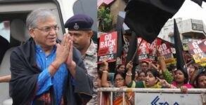 CEC Gyanesh Kumar faces 'go back' slogans, shown black flags outside Kalighat temple in Kolkata