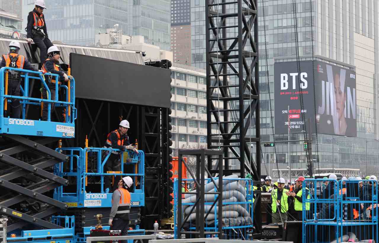 Seoul on High Alert Before BTS Comeback Concert