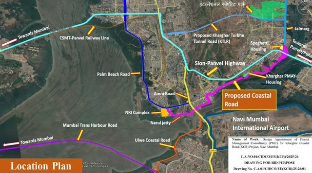 Navi Mumbai’s Kharghar Coastal Road Project