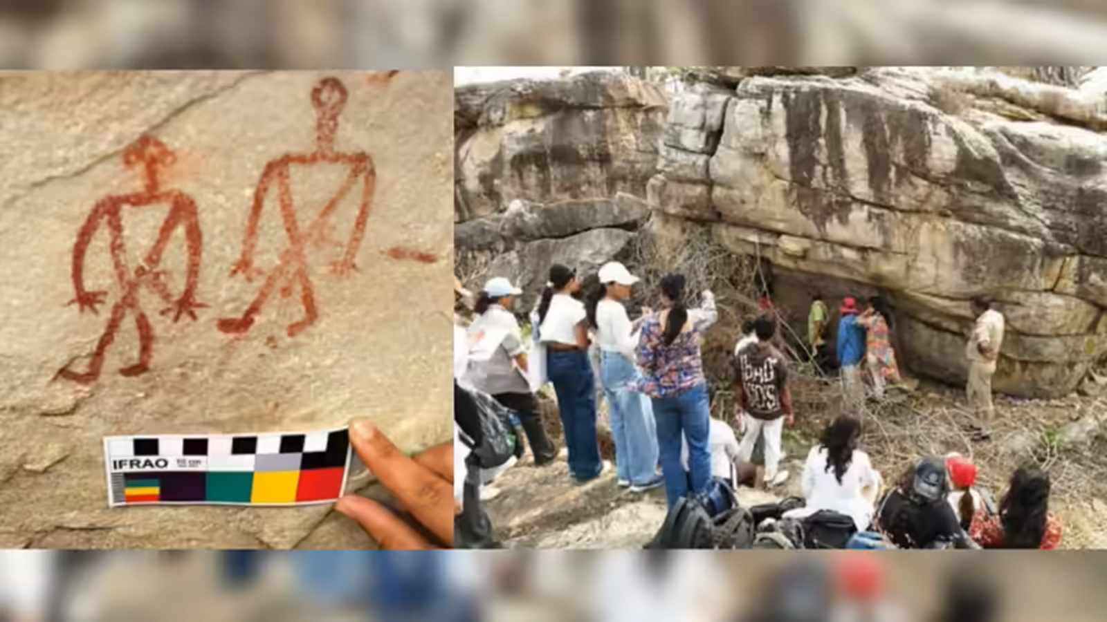 14,000-Year-Old Chaukhada Rock Art Found in Uttar Pradesh After DU Team’s Unexpected Detour