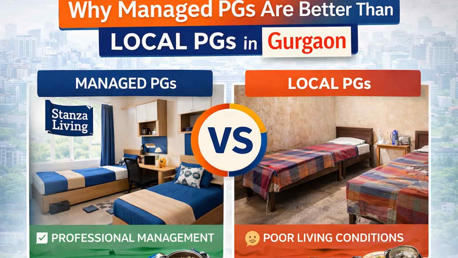 Top PGs in Gurgaon Near Office Hubs and Metro Stations