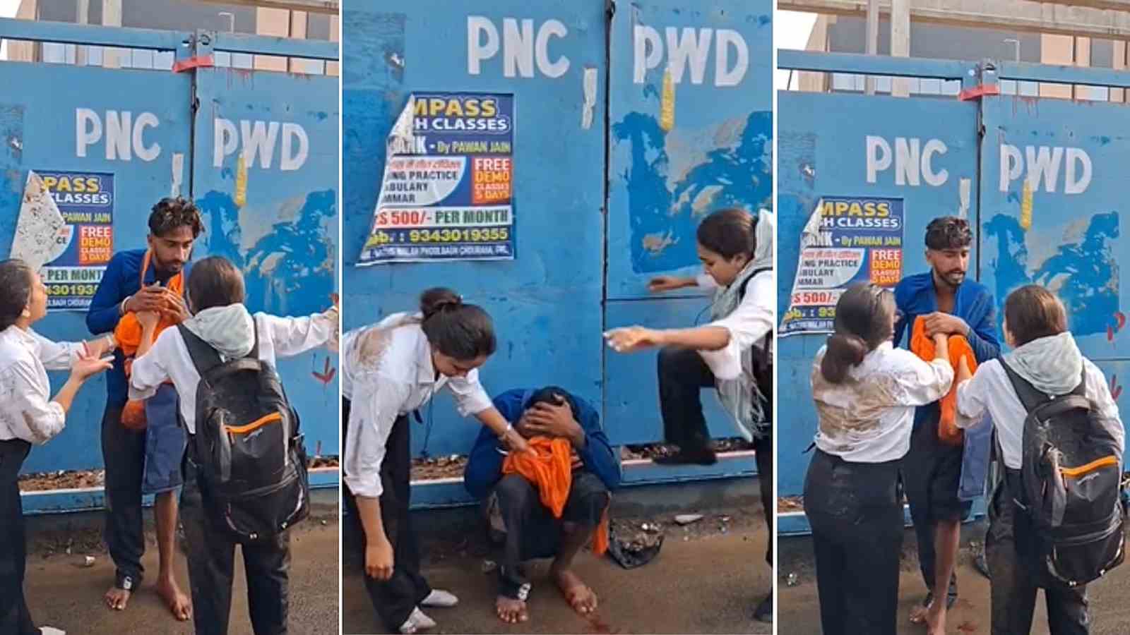 Gwalior Sisters Chase Mobile Snatcher at 80 Kmph, Knock Down His Bike and Help Police Catch Him | VIDEO