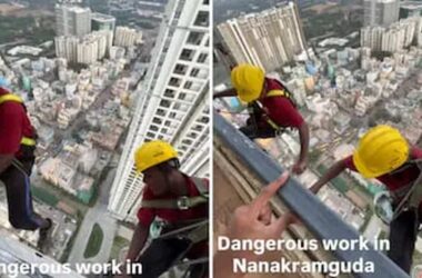 ₹25,000 Salary for Cleaning 44th-Floor Balconies